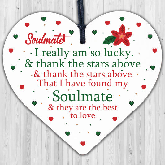 Soulmate Gifts For Him Her Heart Plaque Anniversary Birthday Husband Wife Gift