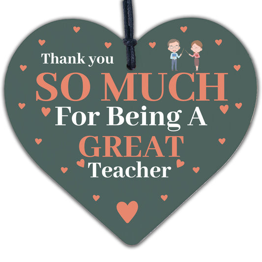 Thank You Teacher Gifts Wood Heart Teacher Appreciation Gifts Teacher Gift