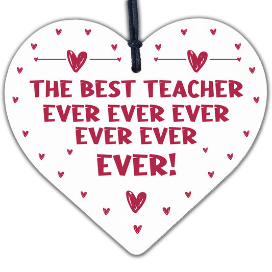 The Best Teacher Gift Leaving School End Of Term Gift For Teacher Novelty Heart