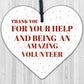 Volunteer Thank You Gifts For Him Her Wooden Heart Gift For Volunteer Colleague