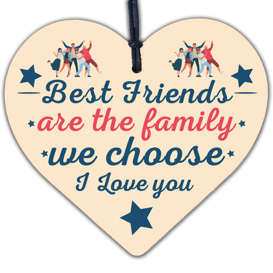 Best Friends Friendship Gift Idea Handmade Wooden Sign Keepsake Thank You Gifts