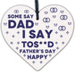 Rude Fathers Day Gifts Novelty Wooden Heart Funny Gifts For Dad Stepdad
