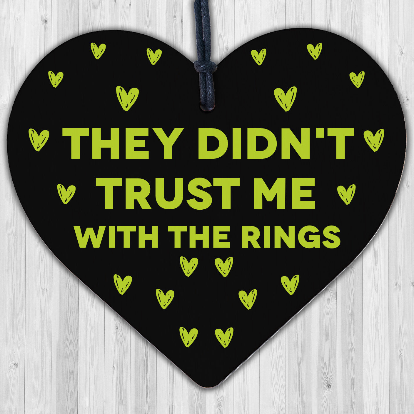 Handmade Wedding Sign Handheld Heart Trust Me With The Rings Page Boy Gift