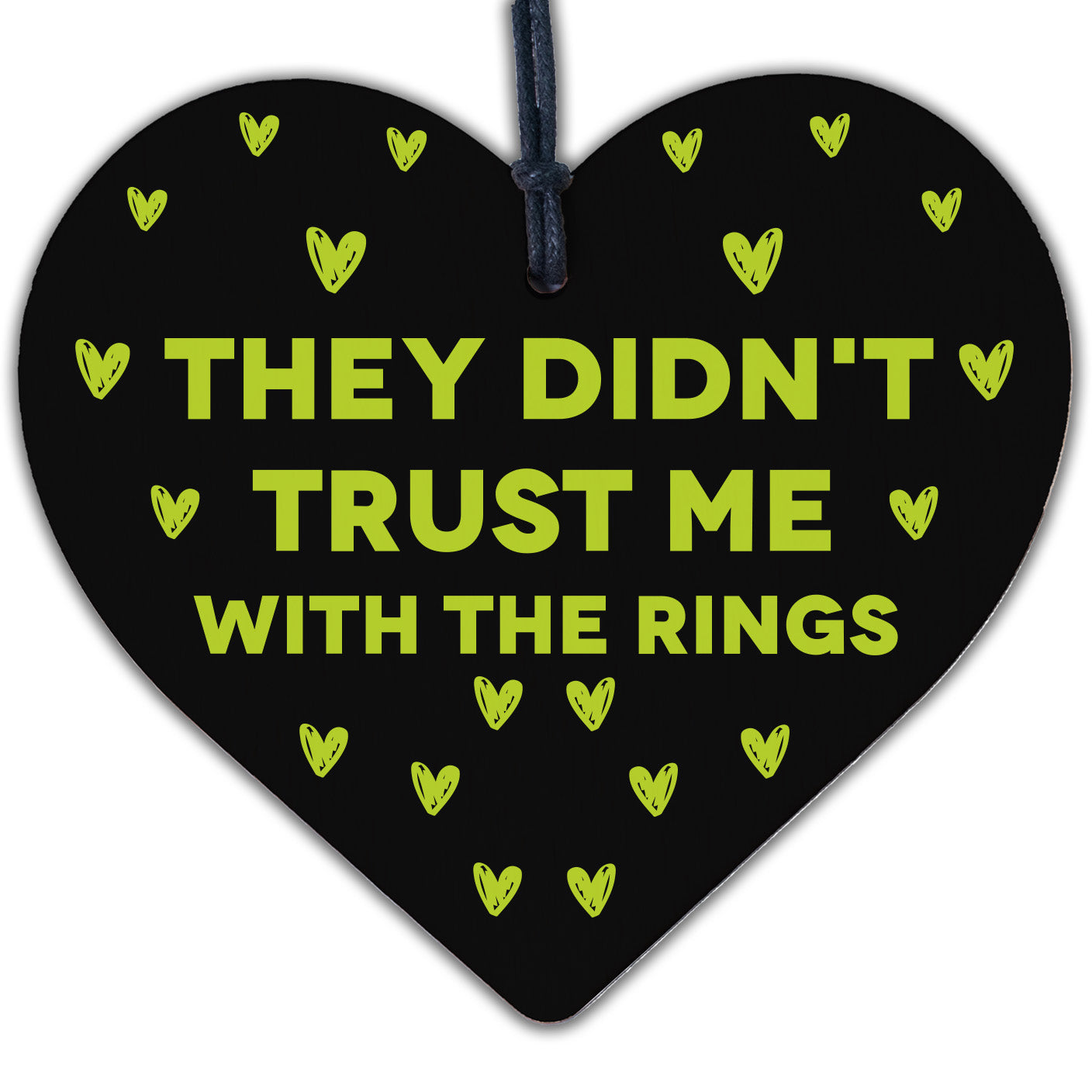 Handmade Wedding Sign Handheld Heart Trust Me With The Rings Page Boy Gift