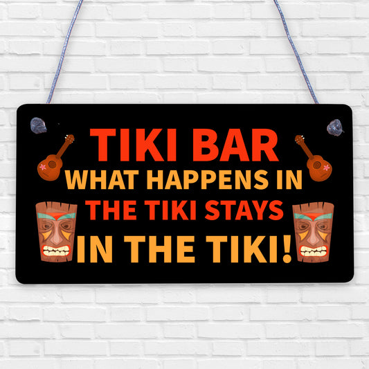 Funny Tiki Bar Decor Sign For Home Garden Bar Hanging Man Cave Cocktail Bar