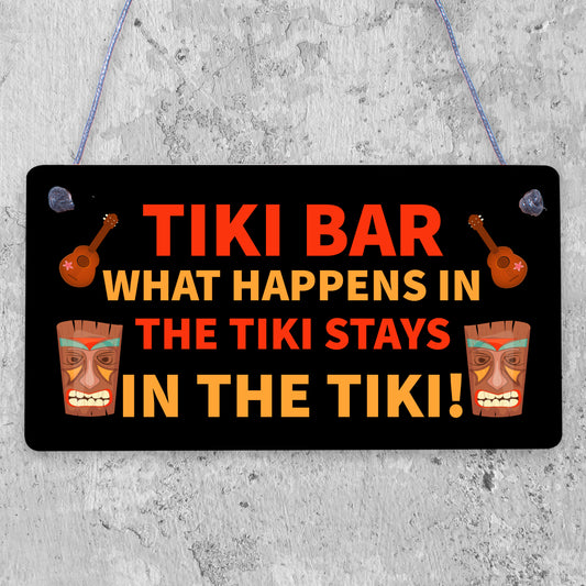 Funny Tiki Bar Decor Sign For Home Garden Bar Hanging Man Cave Cocktail Bar