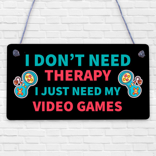 Funny Gaming Sign Neon Effect Hanging Bedroom Sign Gamer Gift Keepsake