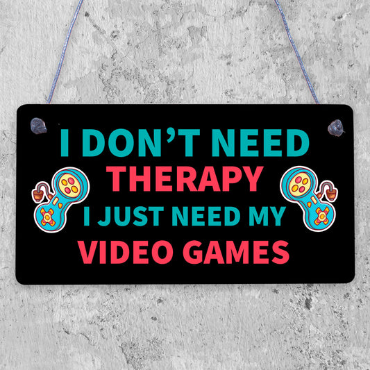 Funny Gaming Sign Neon Effect Hanging Bedroom Sign Gamer Gift Keepsake