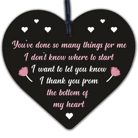 Special Thank You Friend Gift Engraved Heart Sign Teacher Gifts Friendship Gifts