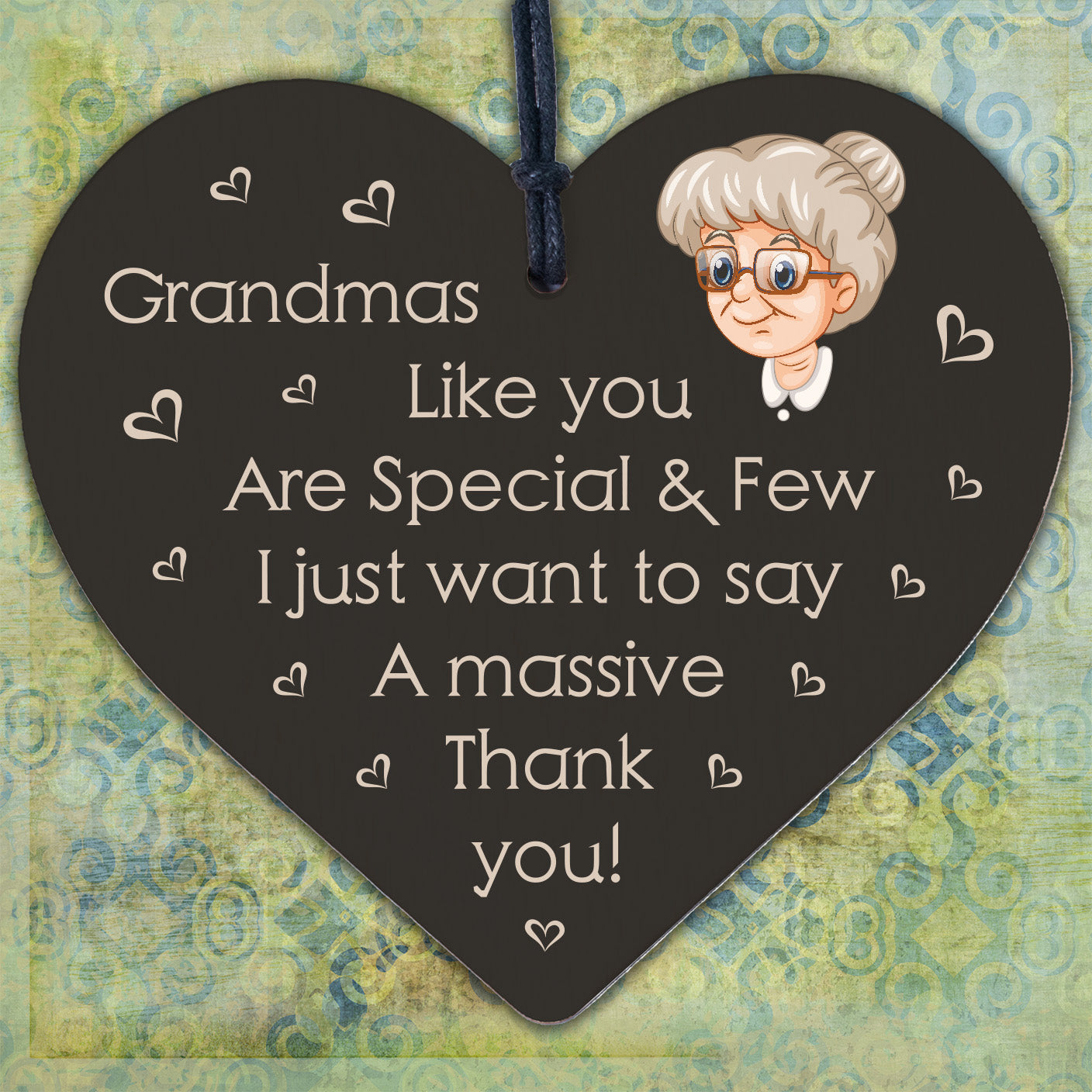 Gifts for Nanny Nan Granny Grandma Heart Sign Birthday Christmas Thank You Gift