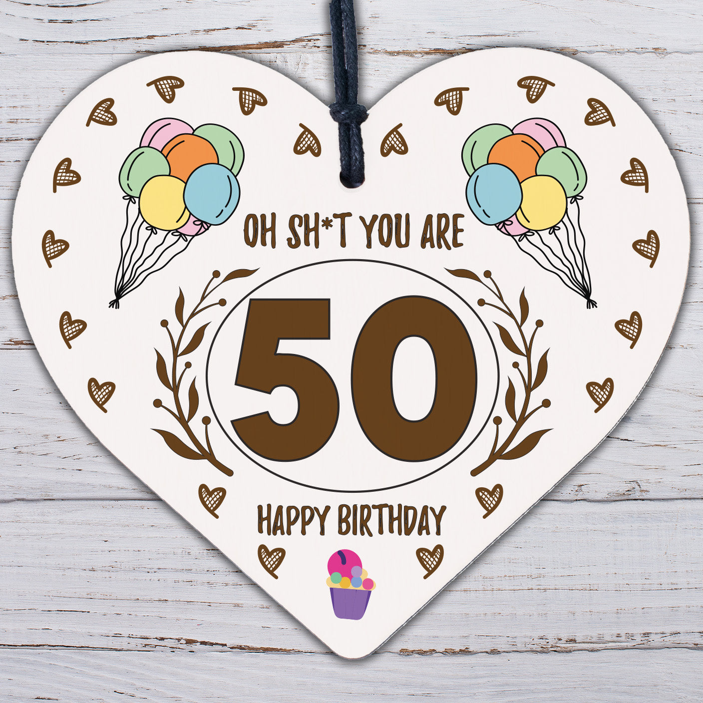 50th Birthday Gifts For Women 50th Birthday Gifts For Men Wooden Heart Keepsake