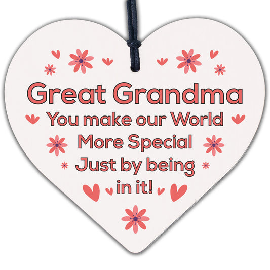 Great Grandma Gift For Birthday Mothers Day Heart Thank You Grandparent Gift