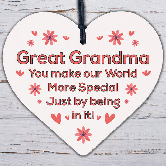 Great Grandma Gift For Birthday Mothers Day Heart Thank You Grandparent Gift