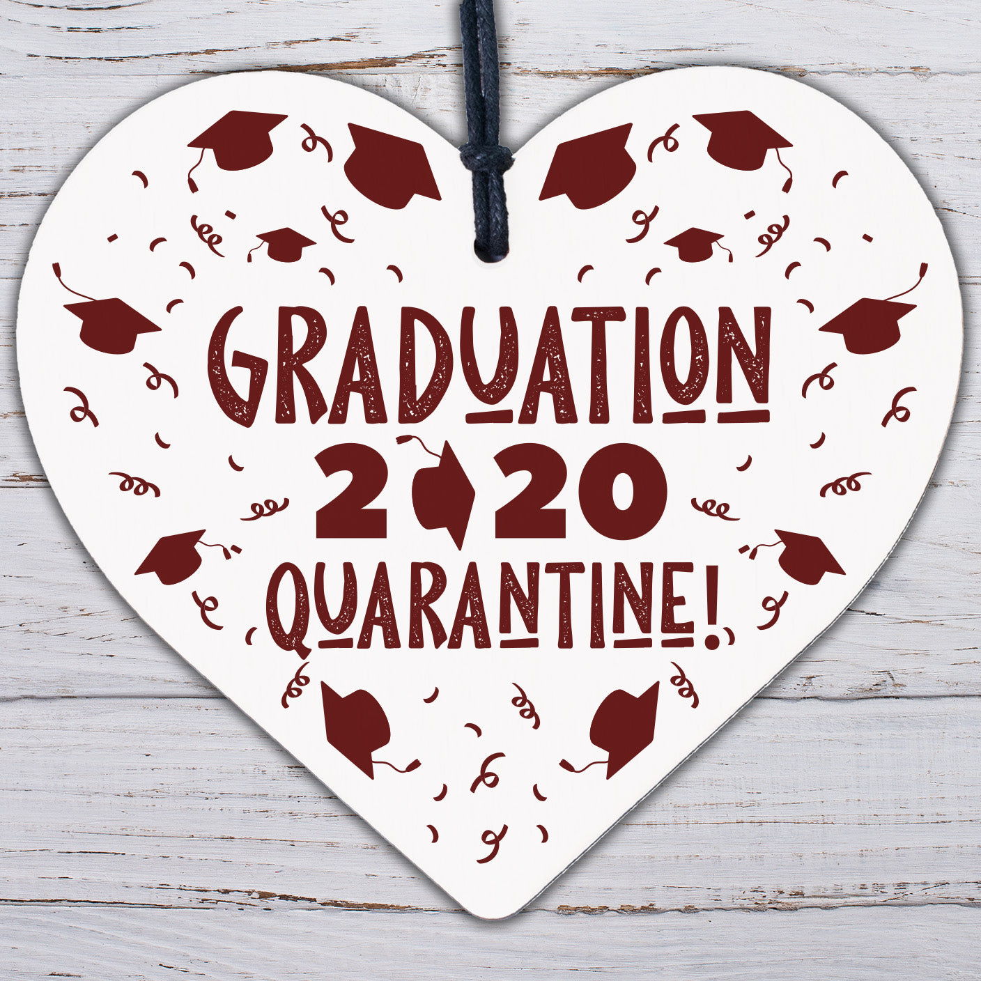 Graduation Present Quaratine Gift Wood Heart Graduation Gift For Daughter Son