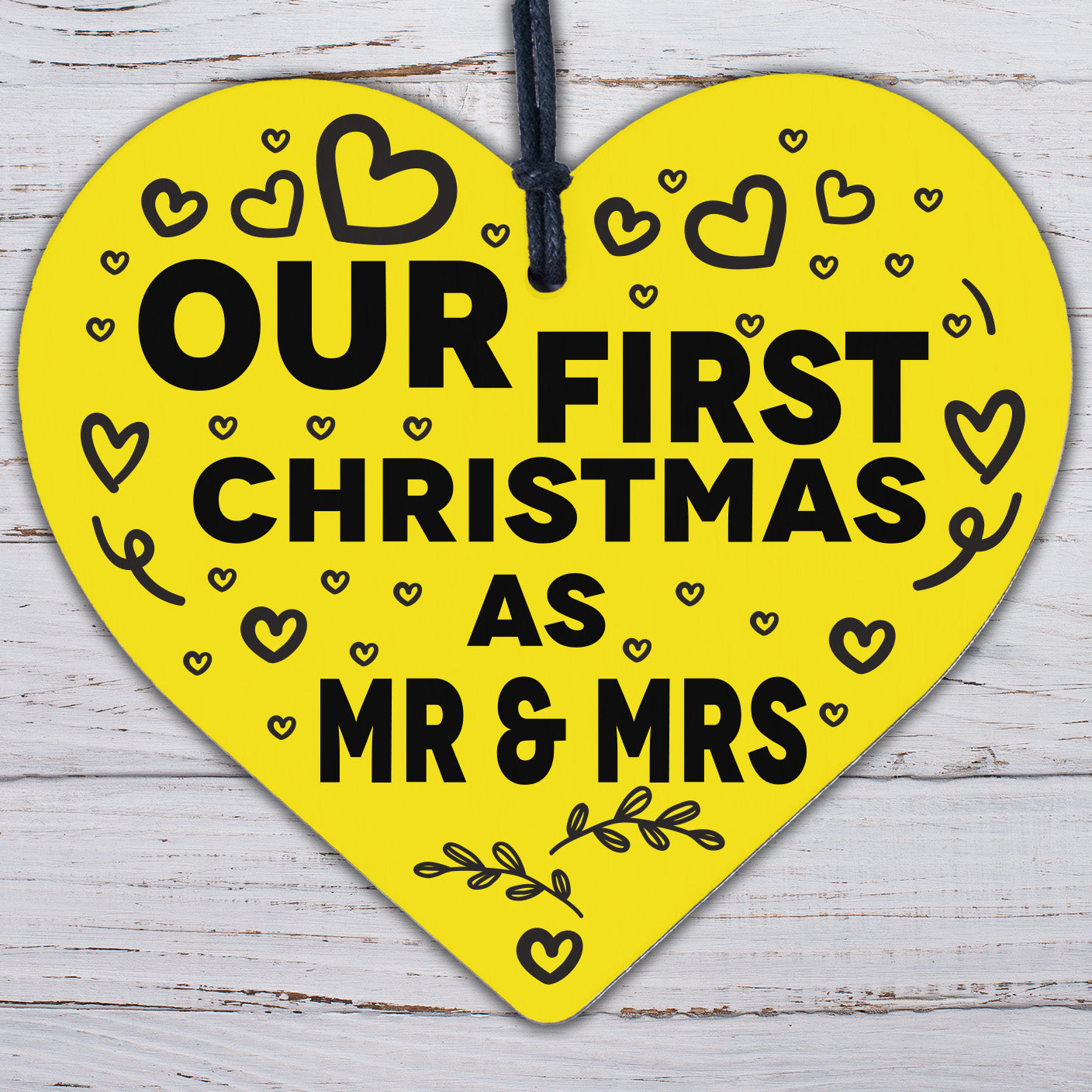 First Christmas As Mr &amp; Mrs 1st Christmas Together Wedding Gift For Couple Decor