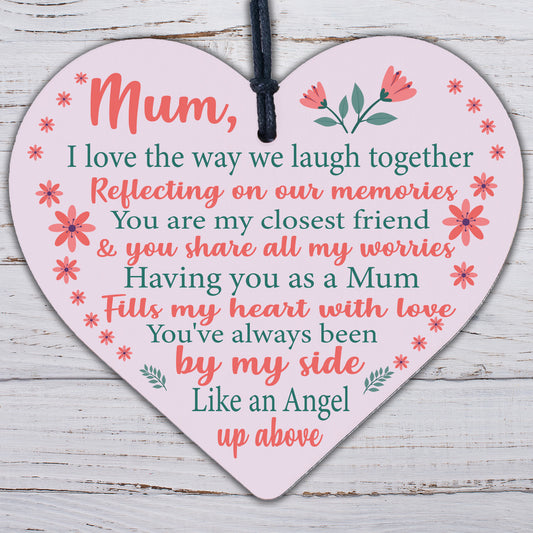 Mum Gifts From Daughter Heart Mum Gifts From Son Birthday Thank You Keepsake