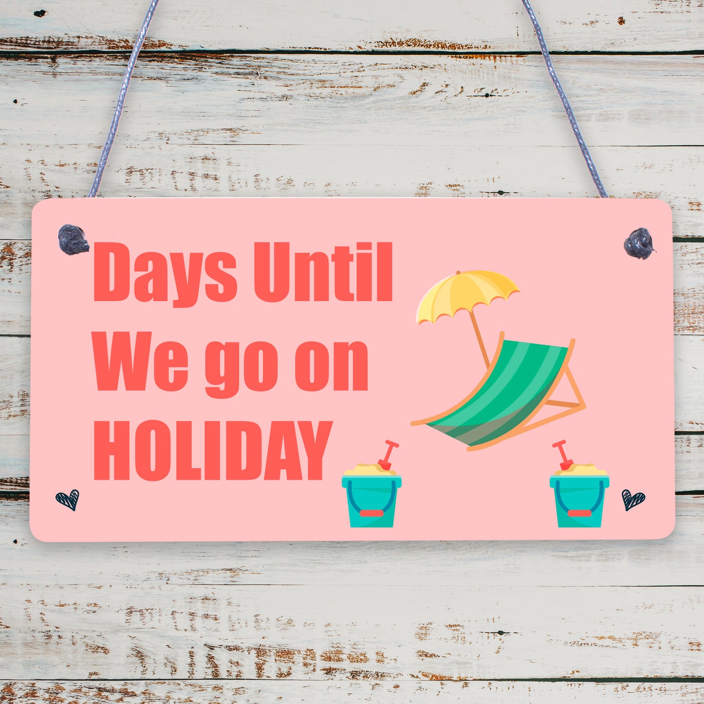 Chalkboard Days Until Holiday Countdown Sign Novelty Holiday Travel Accessories