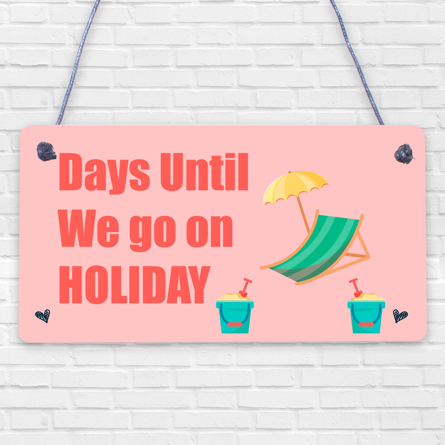 Chalkboard Days Until Holiday Countdown Sign Novelty Holiday Travel Accessories