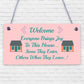 Everyone Brings Joy To This House Novelty Wooden Hanging Plaque Funny Door Sign