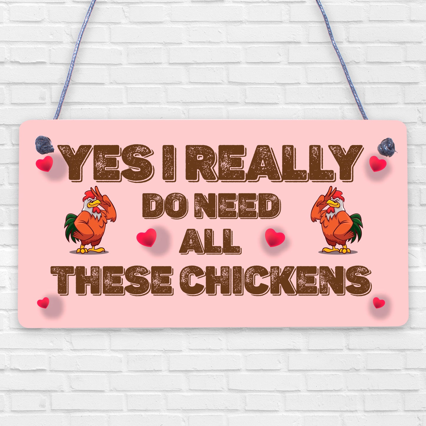 Funny Chicken Sign For Chicken Lovers Novelty Sign For Chicken Coop Hen House