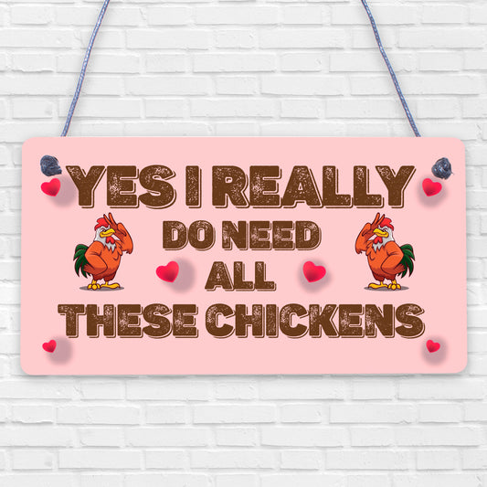 Funny Chicken Sign For Chicken Lovers Novelty Sign For Chicken Coop Hen House