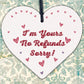 Im Yours Funny Gift For Boyfriend Husband Engraved Heart Love Gift For Him Men