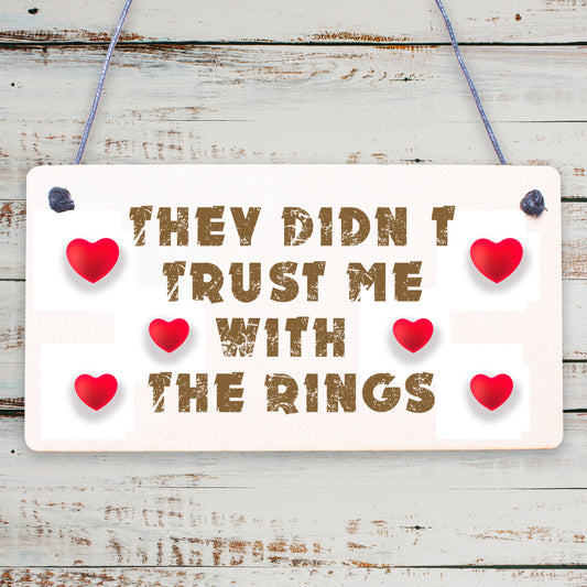 Wedding Decoration Didn't Trust Me Page Boy Reception Decor Mr &amp; Mrs Gift