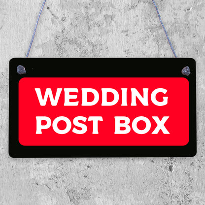 Wedding Post Box Hanging Decorative Plaque Well Wishes Table Presents Cards Sign