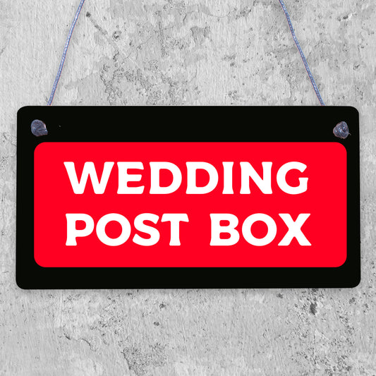 Wedding Post Box Hanging Decorative Plaque Well Wishes Table Presents Cards Sign