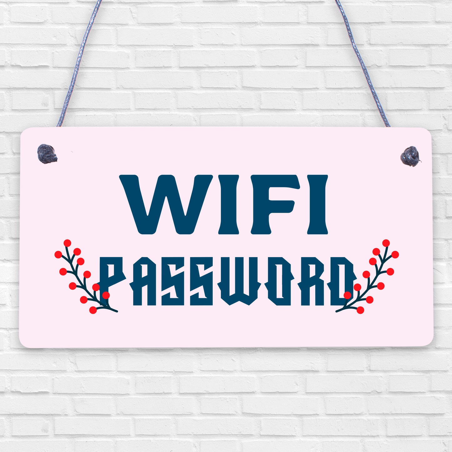 Wifi Password Chalkboard House Warming Gift Hanging Plaque Home Internet Sign