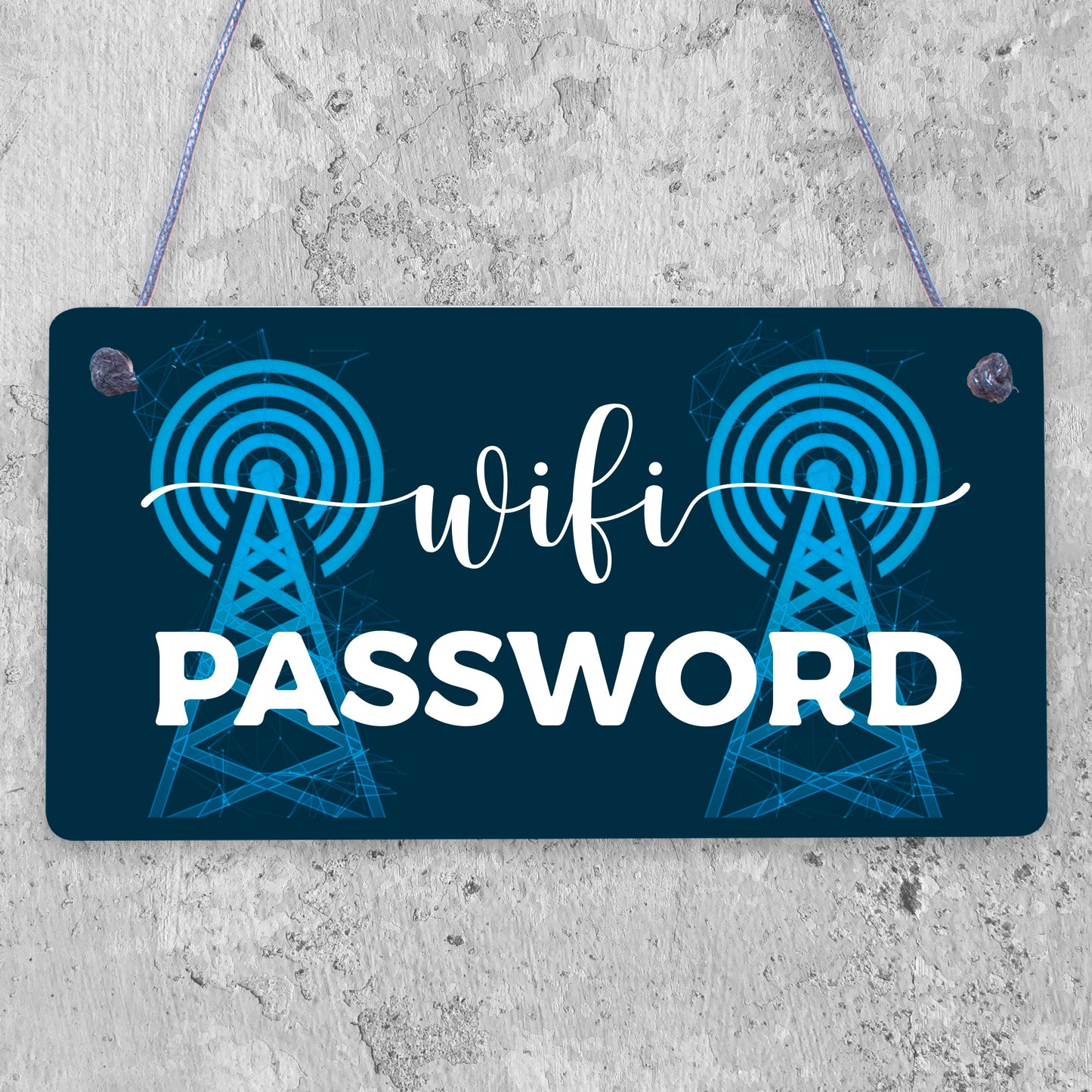 Wifi Password Hanging Home Decor Plaque House Warming Gift Home Internet Sign