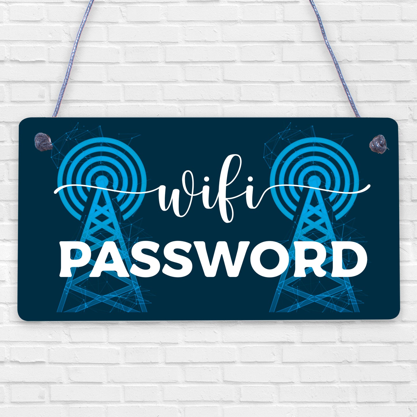 Wifi Password Hanging Home Decor Plaque House Warming Gift Home Internet Sign