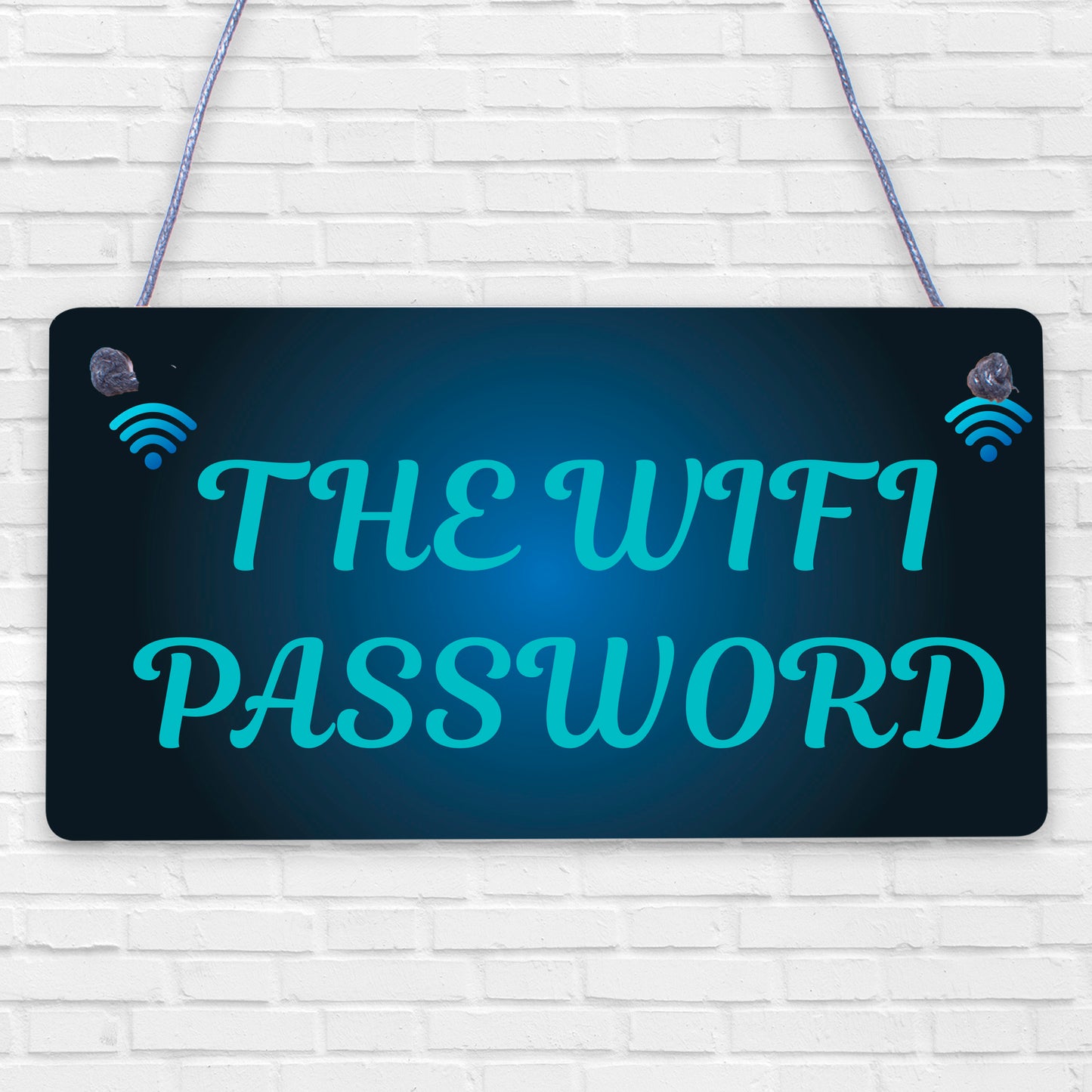 Grey Wifi Password Hanging Home Internet Decor Sign New Home Housewarming Gift