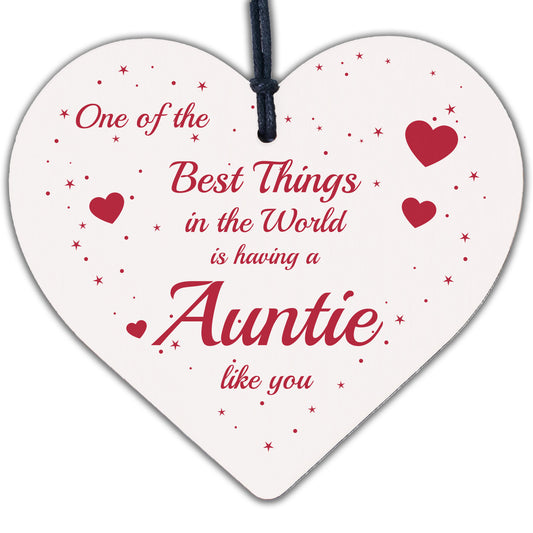 Best Auntie Gift For Birthday Christmas Engraved Heart Thank You Auntie Gift