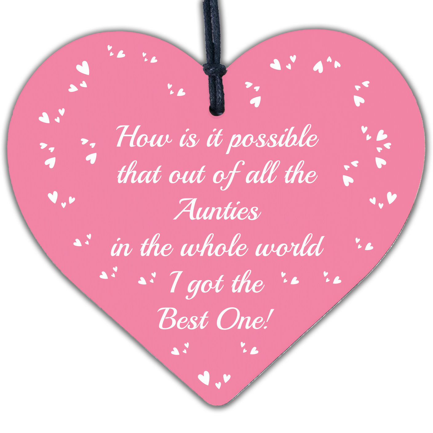 Thank You Gift For Auntie Birthday Christmas Engraved Heart Sister Gift Keepsake