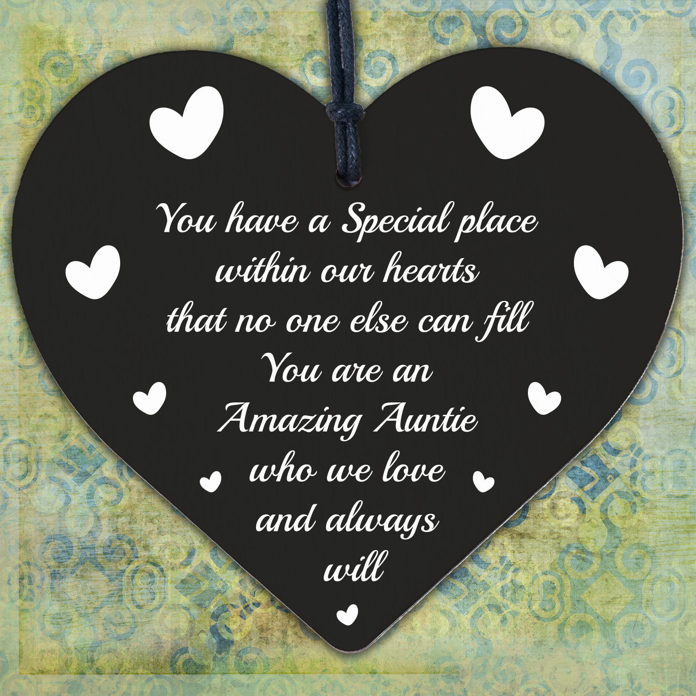 Amazing Auntie Gifts For Birthday Wooden Heart Sign Thank You Gifts For Auntie