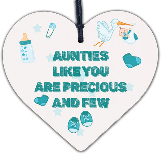 Handmade Auntie Aunt Gift Wooden Heart Plaque Birthday Thank You Friendship Gift