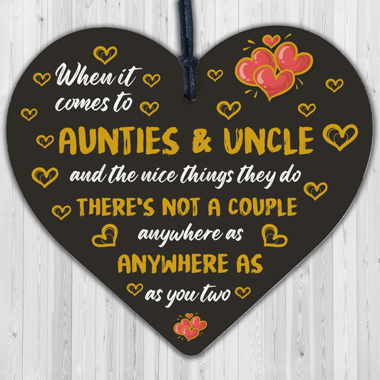 Novelty Christmas Gift For Auntie And Uncle Acrylic Heart Gift From Niece Nephew