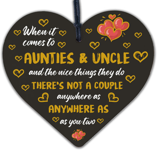 Novelty Christmas Gift For Auntie And Uncle Acrylic Heart Gift From Niece Nephew