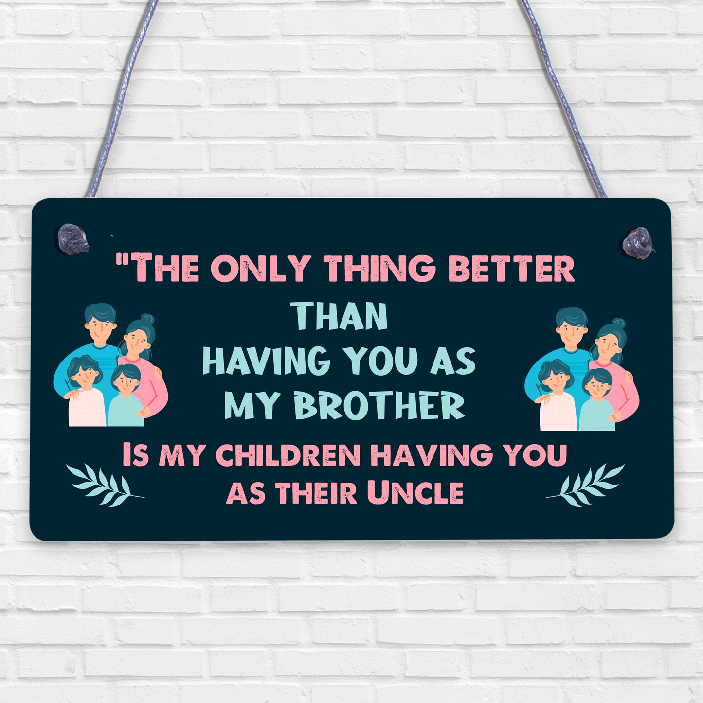 Thank You Novelty Gift For Uncle Plaque Gifts For Brother Birthday Christmas