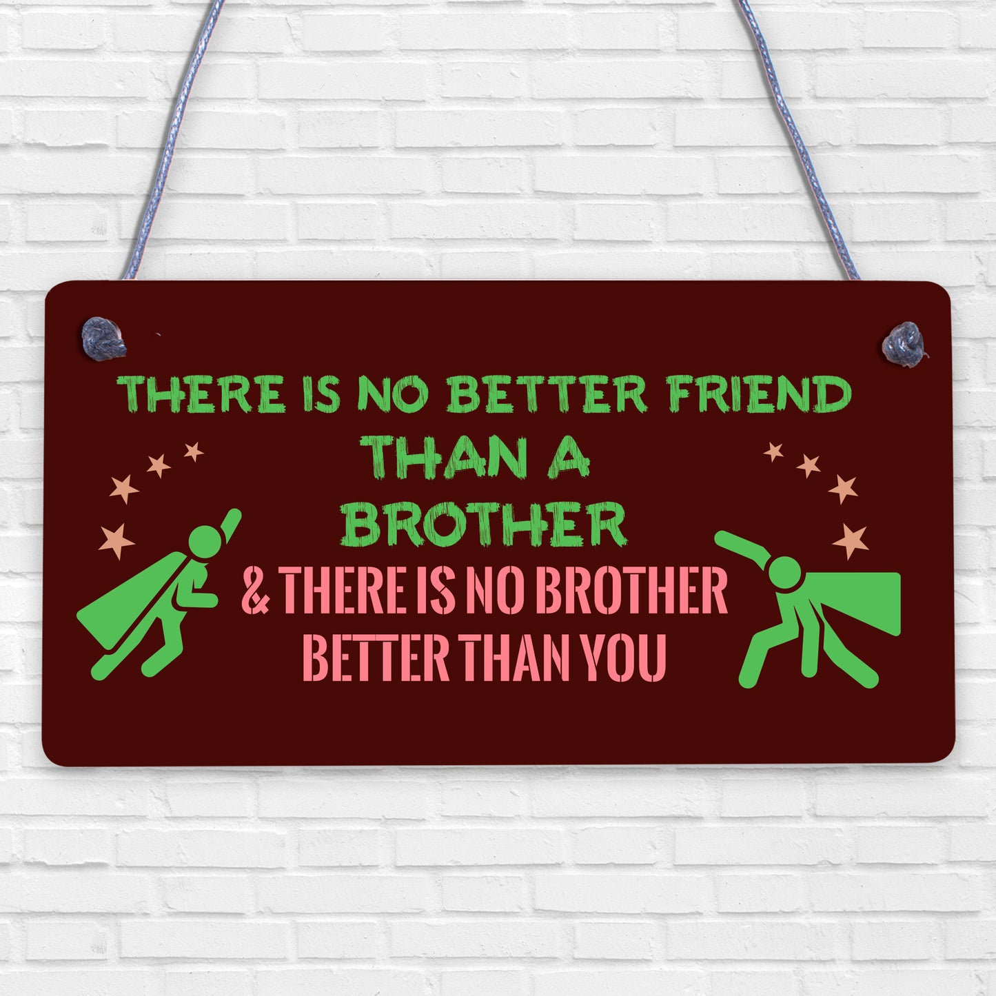 Brother Plaque Novelty Brother Gift For Birthday Christmas Friend Gift For Him