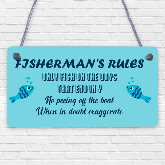 Funny Fishing Gift For Men Sign Fisherman Sign Gift For Dad Grandad Son Brother