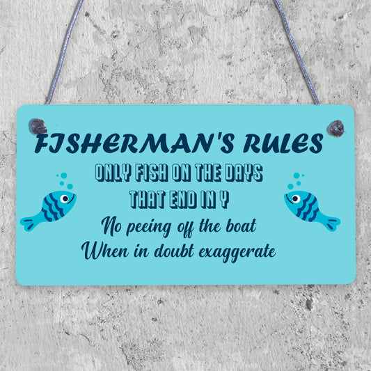 Funny Fishing Gift For Men Sign Fisherman Sign Gift For Dad Grandad Son Brother