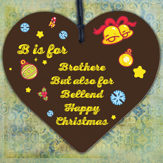 Funny Gift For Brother For Christmas Heart Christmas Gift Novelty Brother Gift