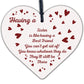 Funny Sister Gift Wooden Hanging Heart Quirky Sister Gift For Birthday Christmas