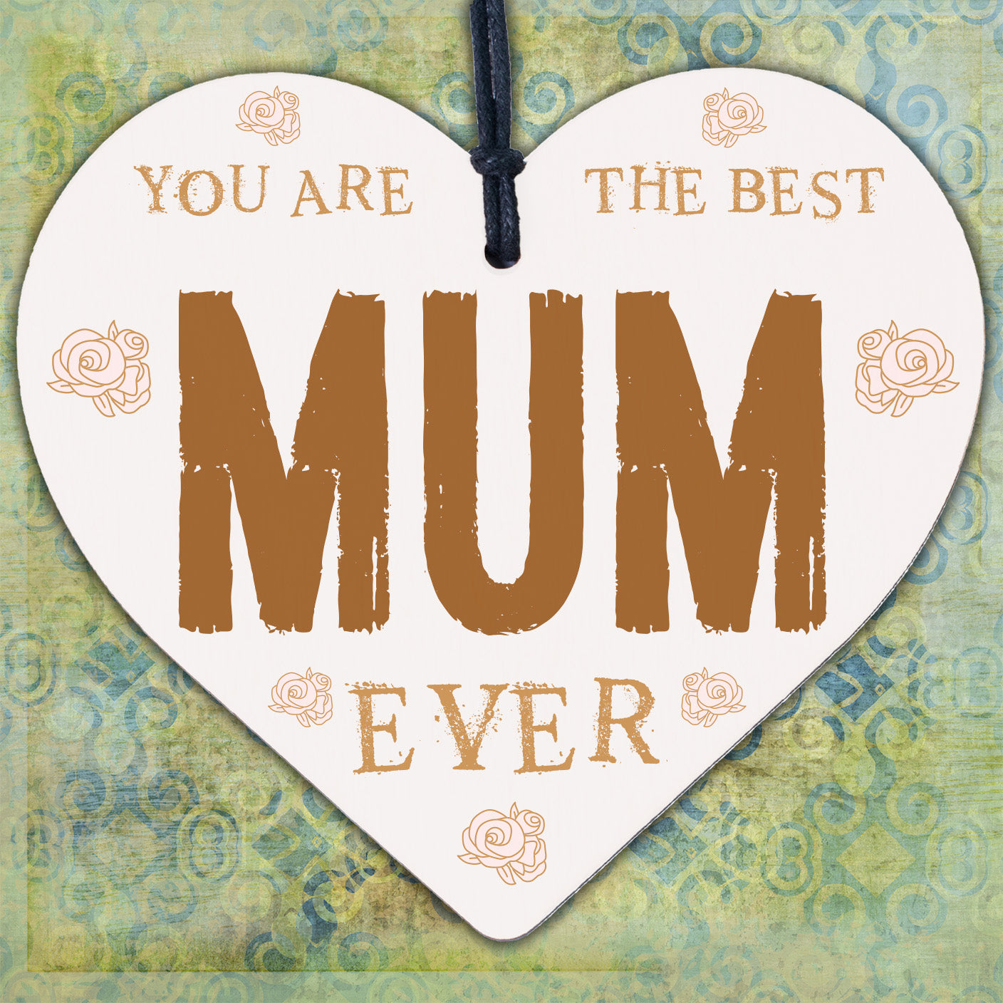 Mothers Day Wooden Heart Engraved Craft Gift For Mum Birthday Gift For Her