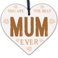Mothers Day Wooden Heart Engraved Craft Gift For Mum Birthday Gift For Her