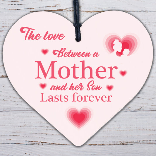 Mum Gifts Mothers Day Birthday Gifts From Son Wooden Heart Sign Keepsake