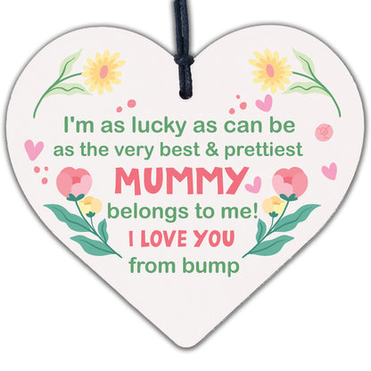 Mummy To Be Gifts Wooden Heart Mothers Day Gift Mummy To Be From Bump Gifts