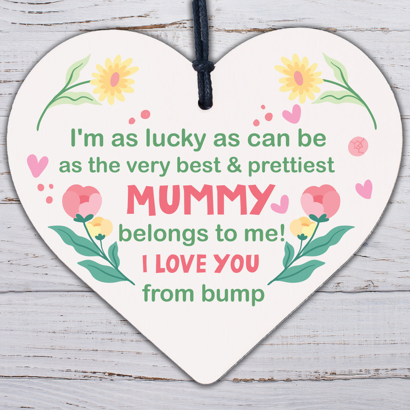 Mummy To Be Gifts Wooden Heart Mothers Day Gift Mummy To Be From Bump Gifts